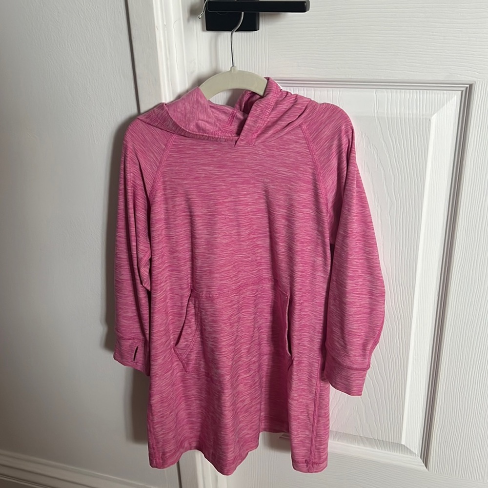 Hanna Andersson size 4 swim cover up UV hoodie dress